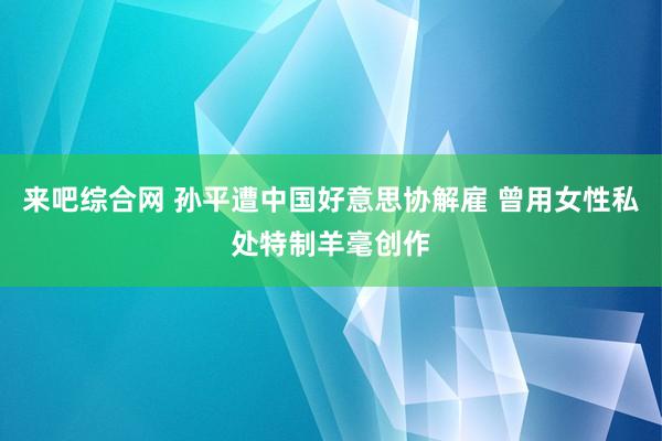 来吧综合网 孙平遭中国好意思协解雇 曾用女性私处特制羊毫创作